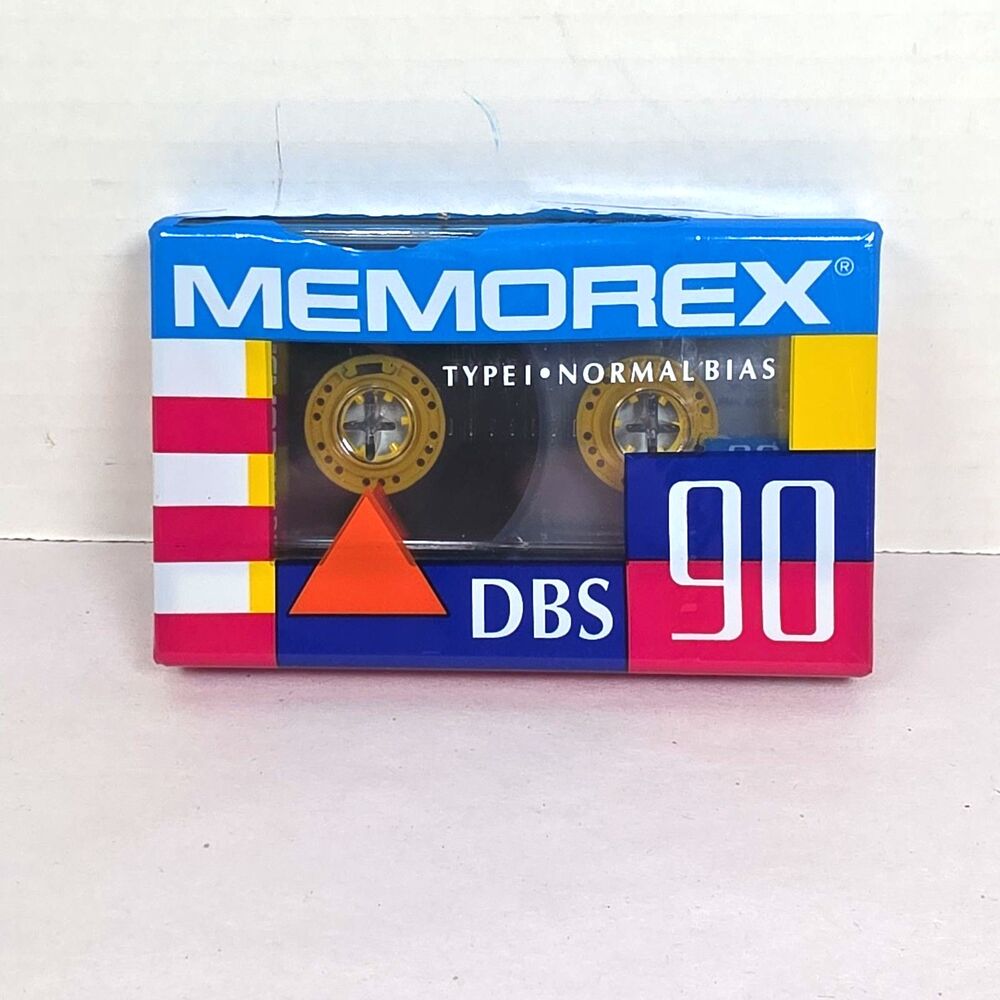 New sealed Memorex DBS 90 Vintage 1980s Blank Cassette Tape
